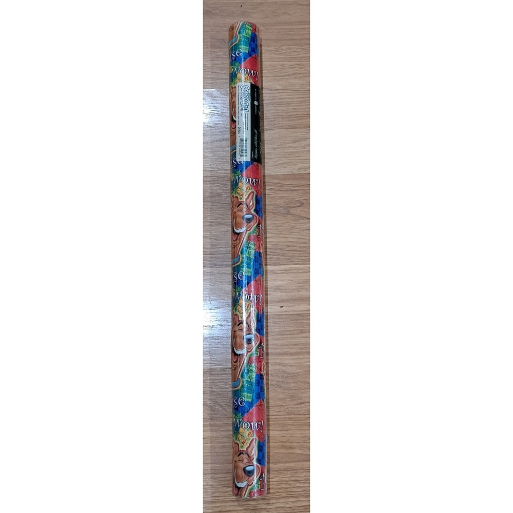 Roll Vintage Scooby Doo Wrapping Paper Finishing Touch by American Greetings NEW